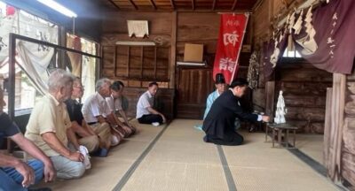 久喜市中妻、千勝神社夏の大祭にお招きをいただきました。