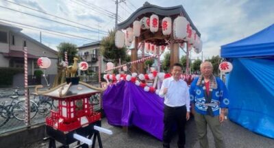 地元、蓮田市黒浜西地区自治会夏祭り。